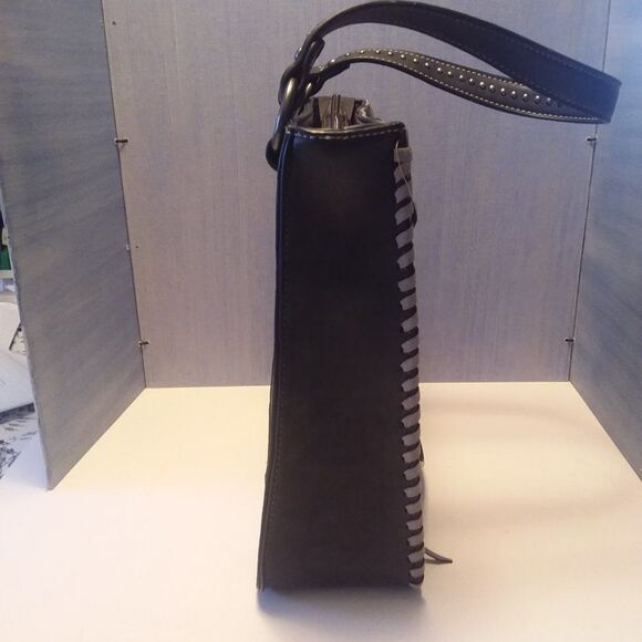 Montana West Black and Gray Shoulder Bag - Picture 11 of 15